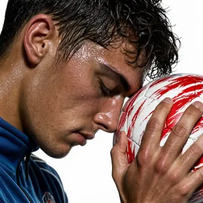 FLUX 3 Klein ComfyUI: An athlete pressing his forehead to a ball