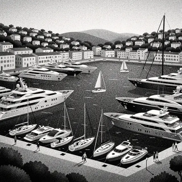 Krea 2 ComfyUI: Yachts and sailboats in the port of Antibes
