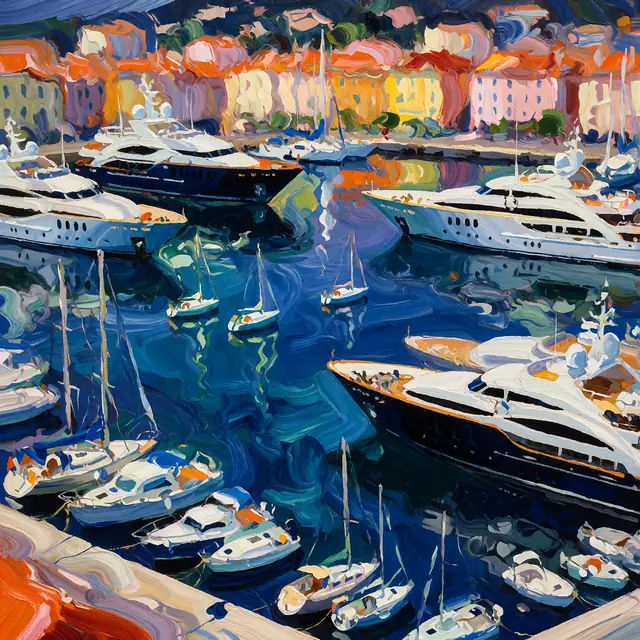 Krea 2 ComfyUI: Yachts and sailboats in the port of Antibes