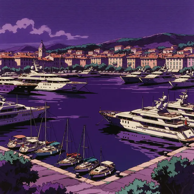 Krea 2 ComfyUI: Yachts and sailboats in the port of Antibes