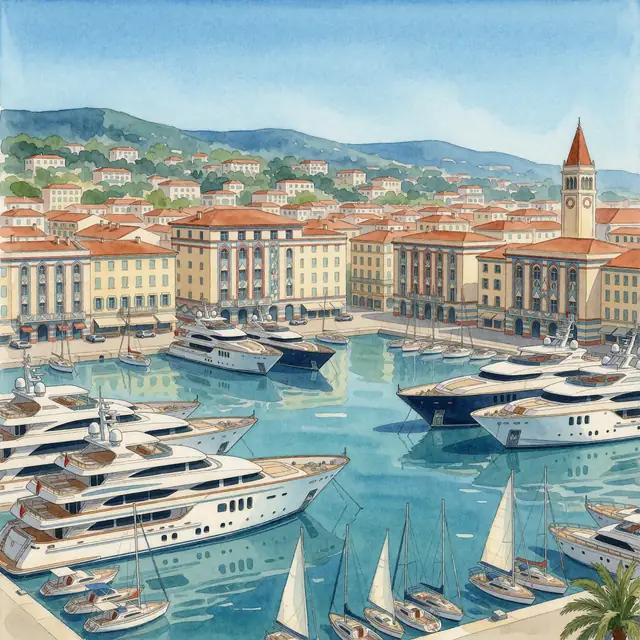 Krea 2 ComfyUI: Yachts and sailboats in the port of Antibes