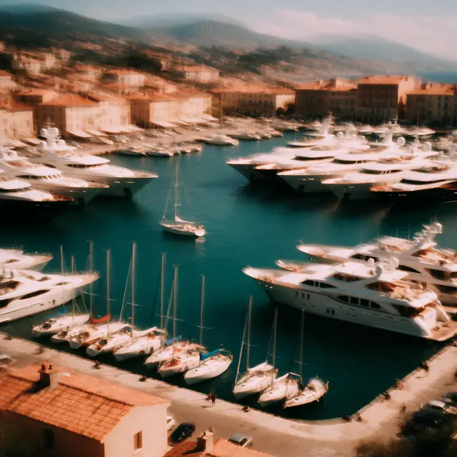 Krea 2 ComfyUI: Yachts and sailboats in the port of Antibes