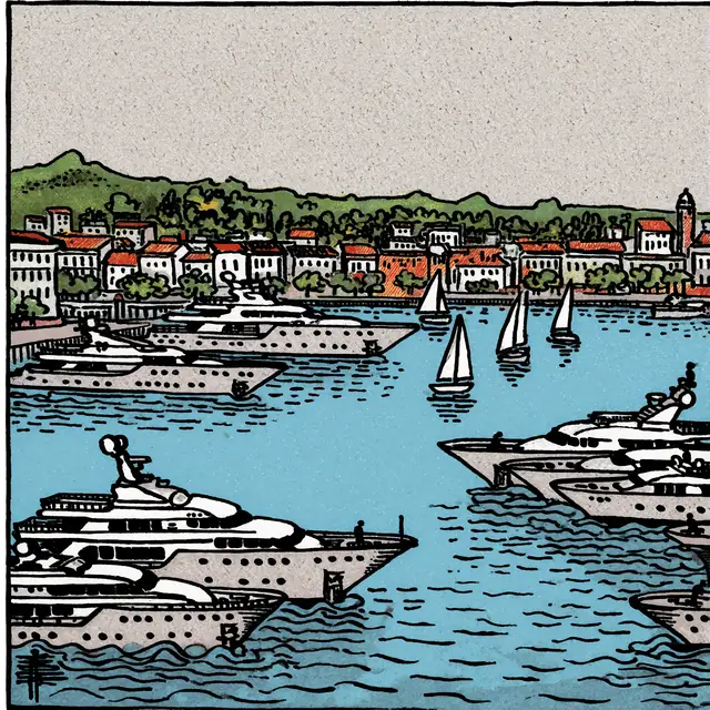 Krea 2 ComfyUI: Yachts and sailboats in the port of Antibes