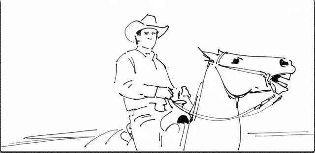 Krea 2 ComfyUI: The same cowboy prompt, style reference 6